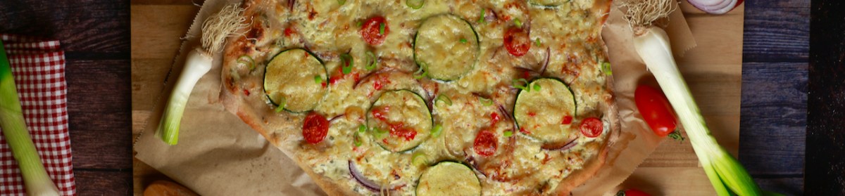 Flammkuchen aus Brotteig