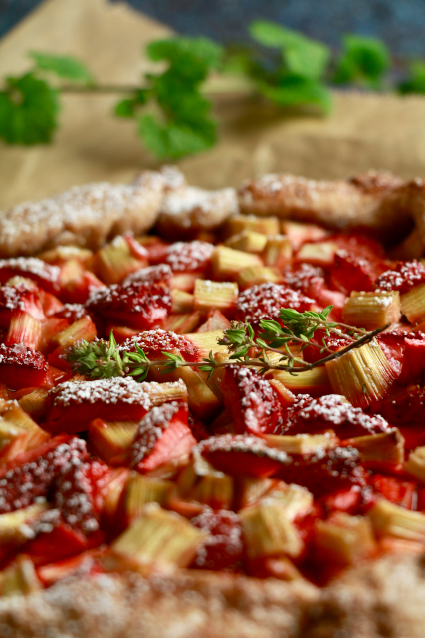 Erdbeeren und Rhabarber- eine perfekte Kombination!